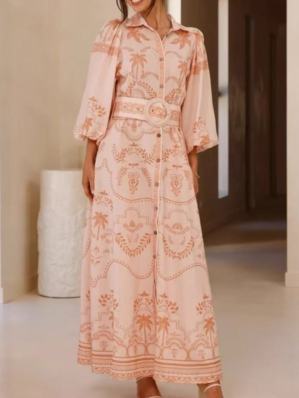Zimmermann Tie-waist shirt dress.